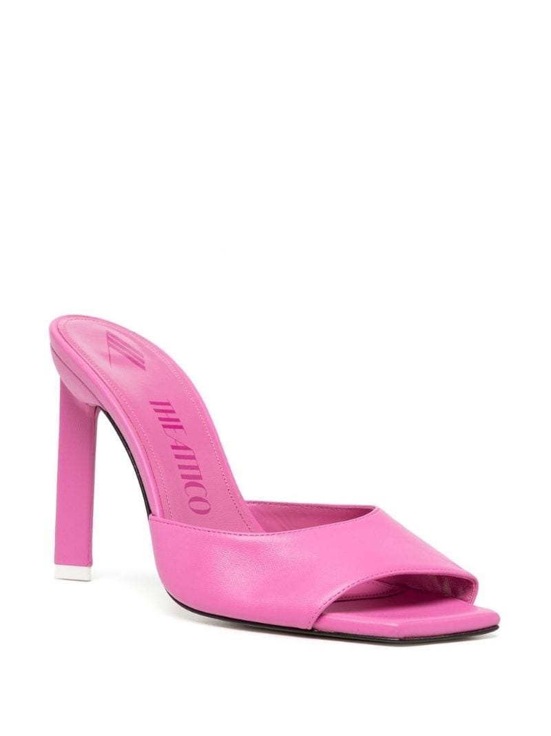Anais open-toe leather mules - 2