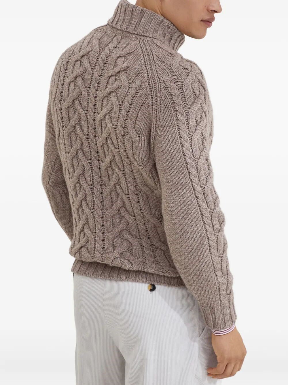 Brunello Cucinelli Men Cashmere Turtle-Neck Sweater - 5