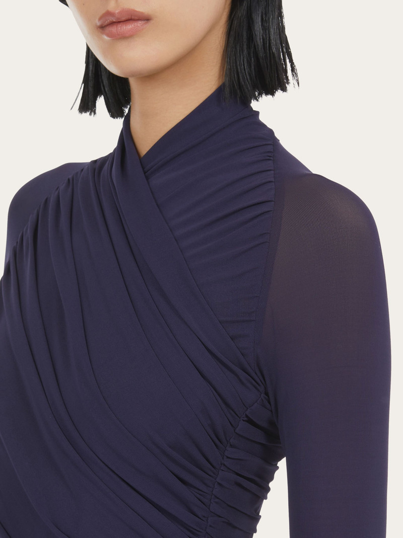 Mini drape dress 4