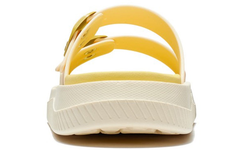 (WMNS) Li-Ning Clap Slippers 'Yellow Creamy White' AGAS004-4 - 6