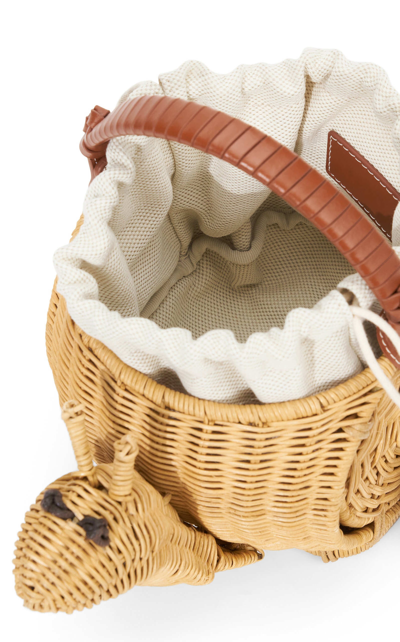 Escargot Wicker Basket Bag neutral - 6