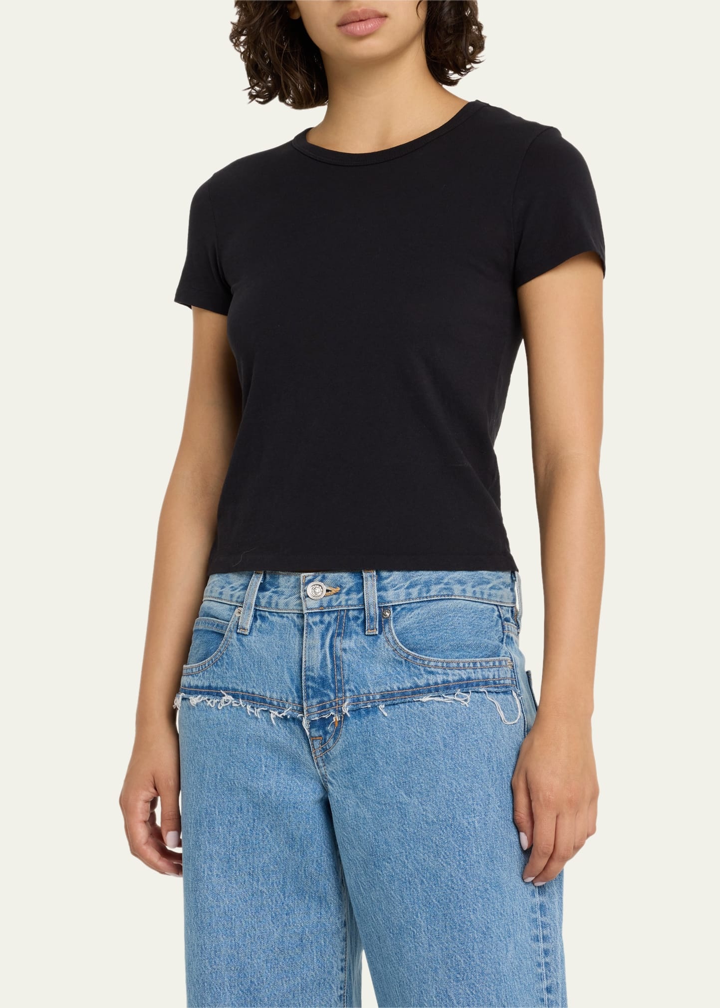 Fitted Cropped Baby Tee - 4