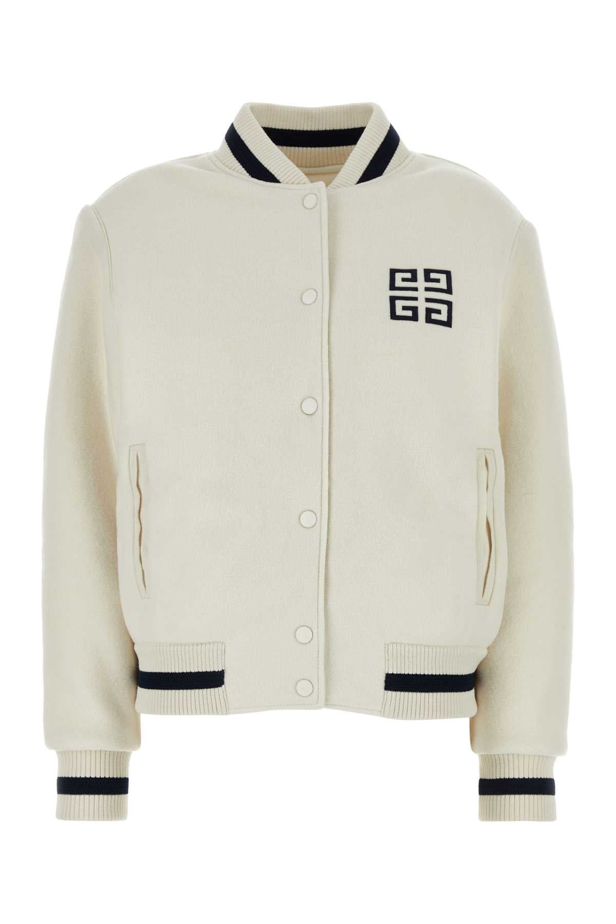 Givenchy Women Iovry Wool Bomber Jacket - 1