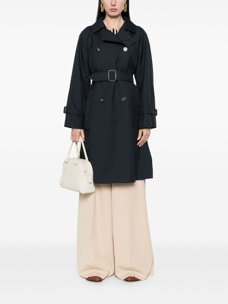 Max Mara gabardine-weave trench coat outlook