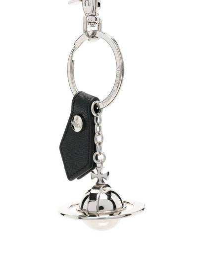 Vivienne Westwood orb-plaque charm keyring outlook