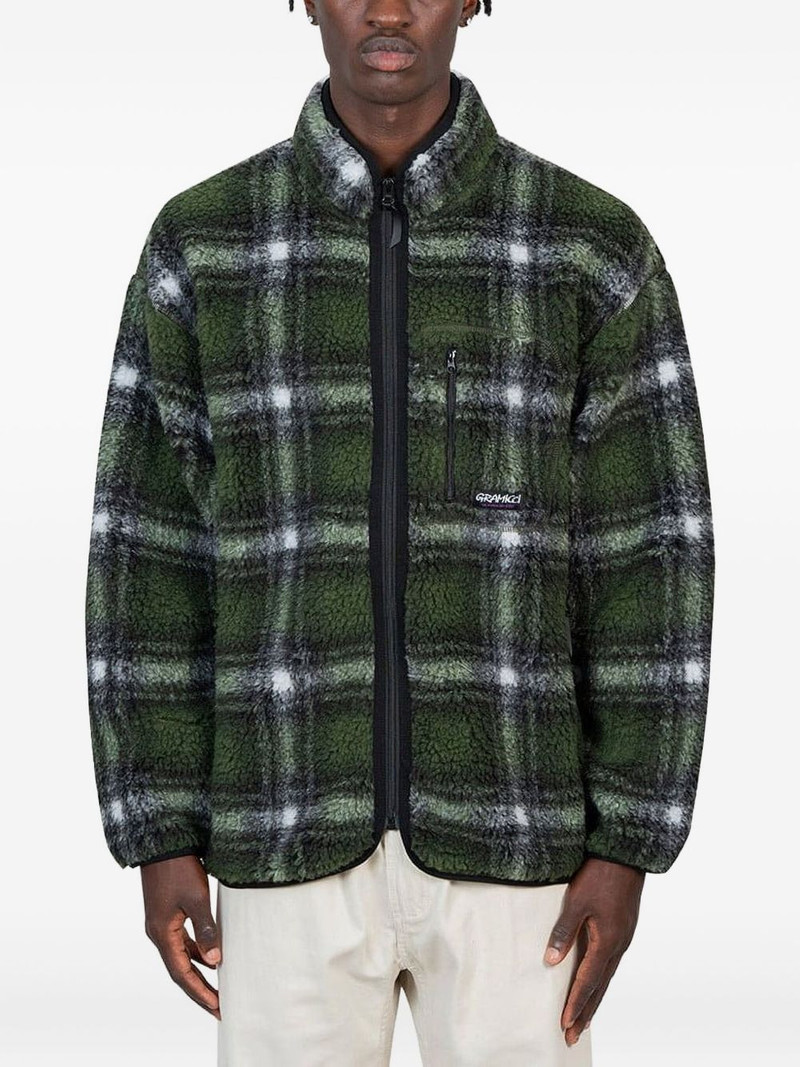 plaid fleece jacket 1