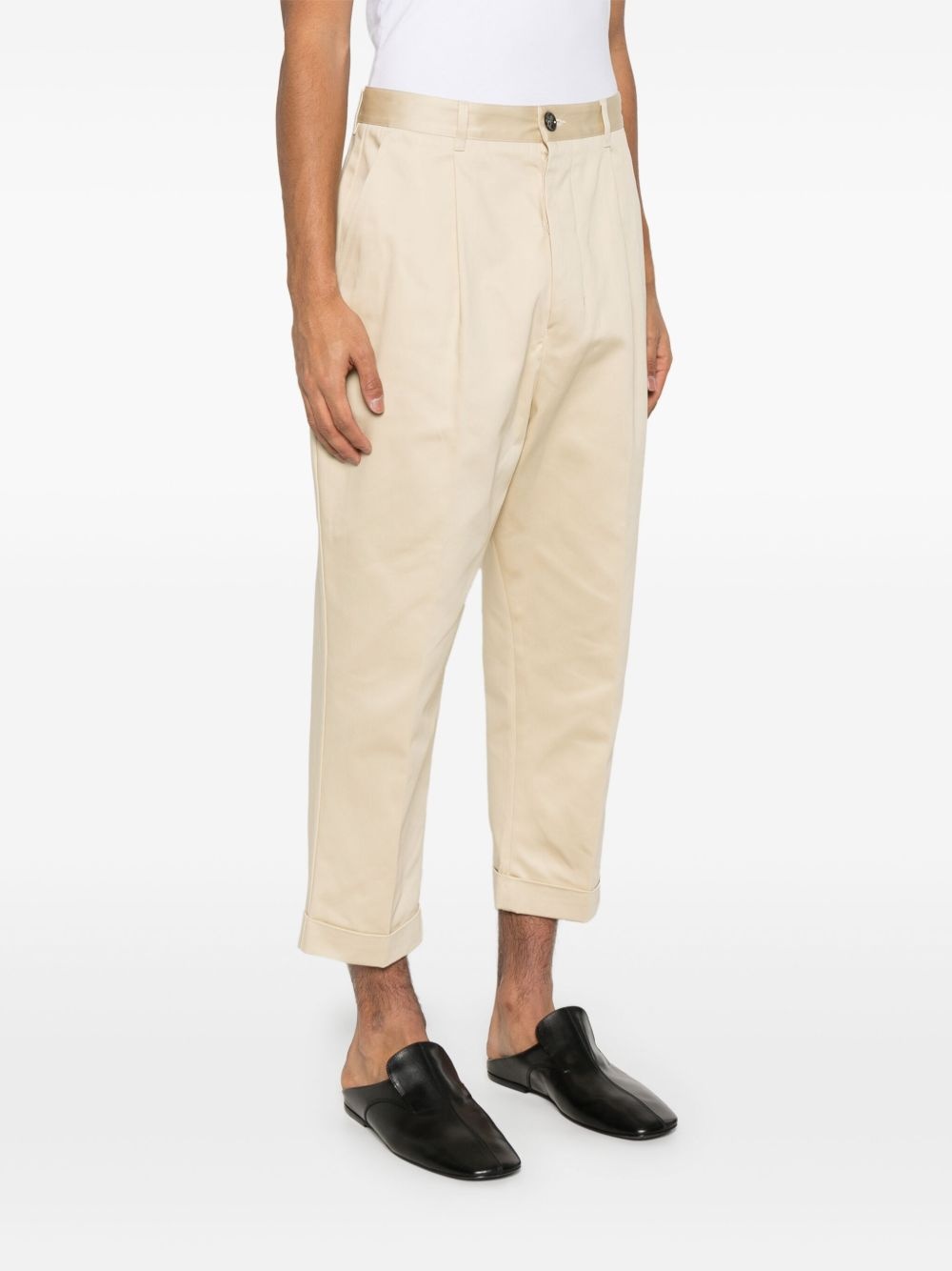 tapered cropped trousers - 3