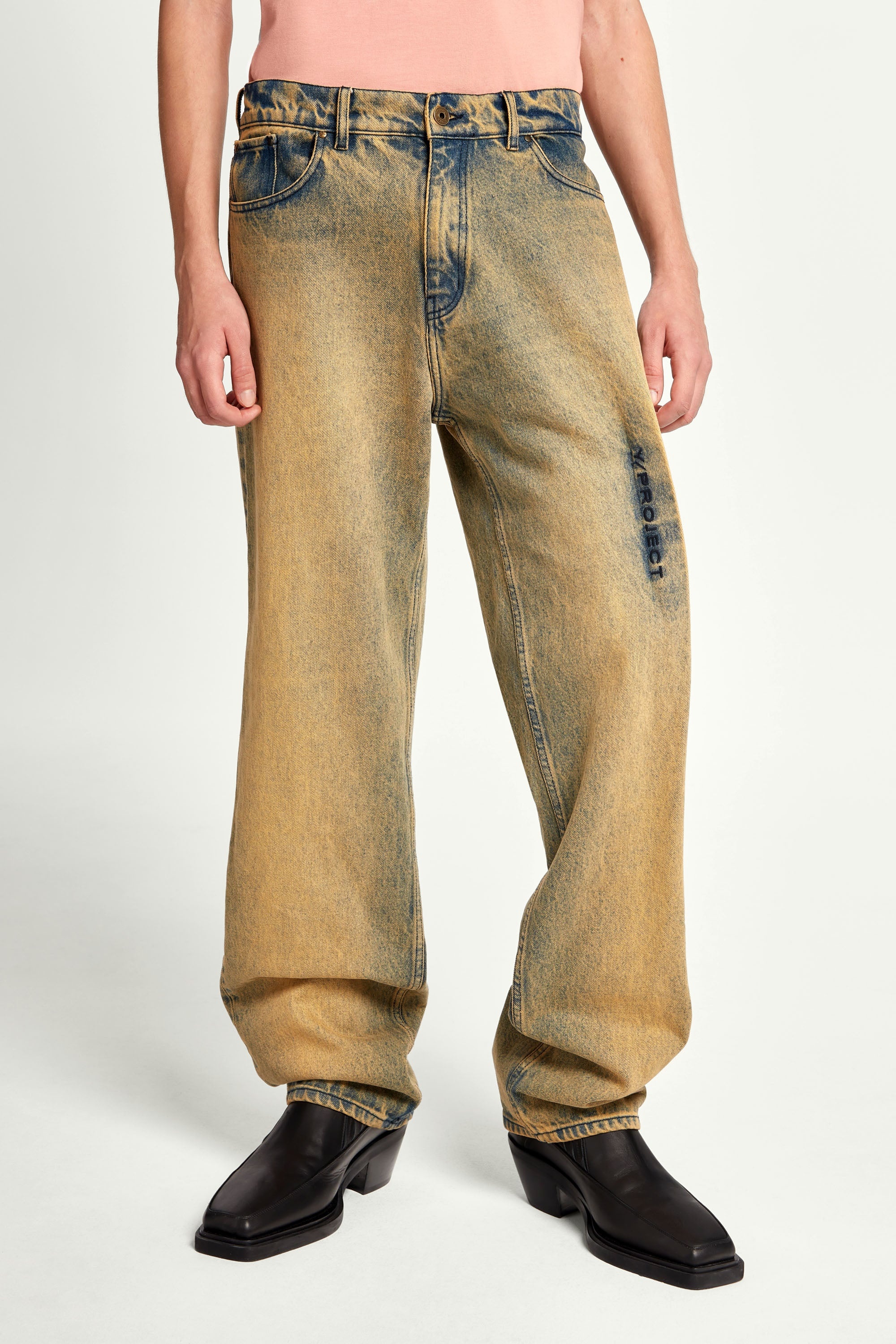 Pinched Logo Jeans - 3