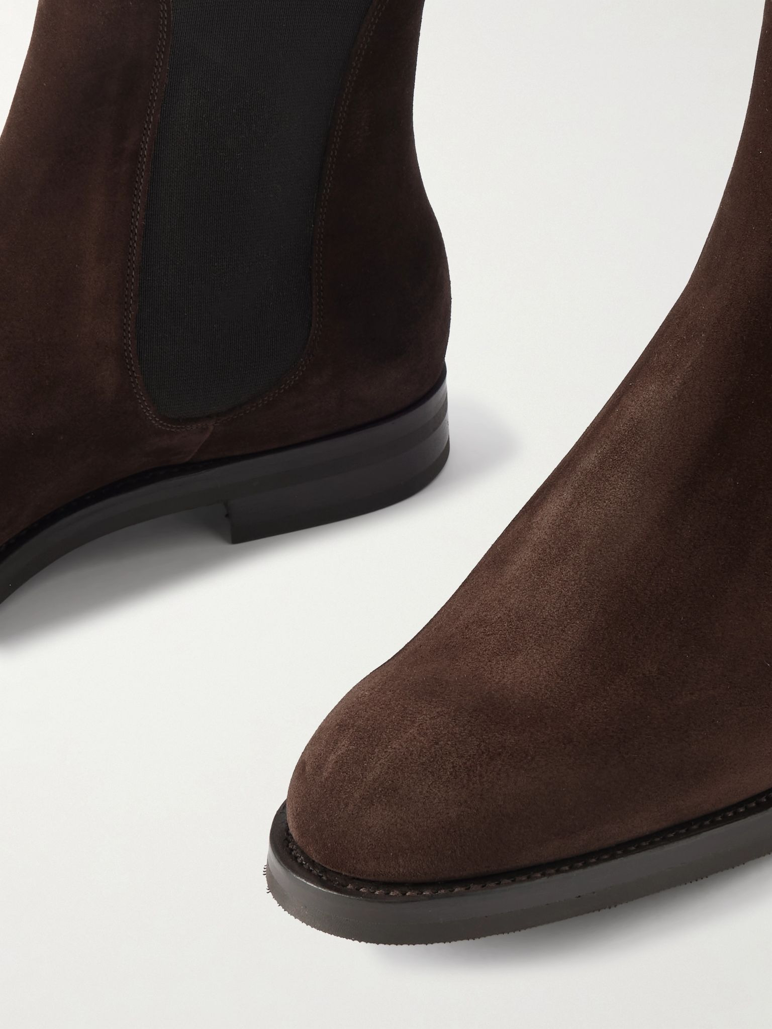 Newmarket Suede Chelsea Boots Dark brown - 5