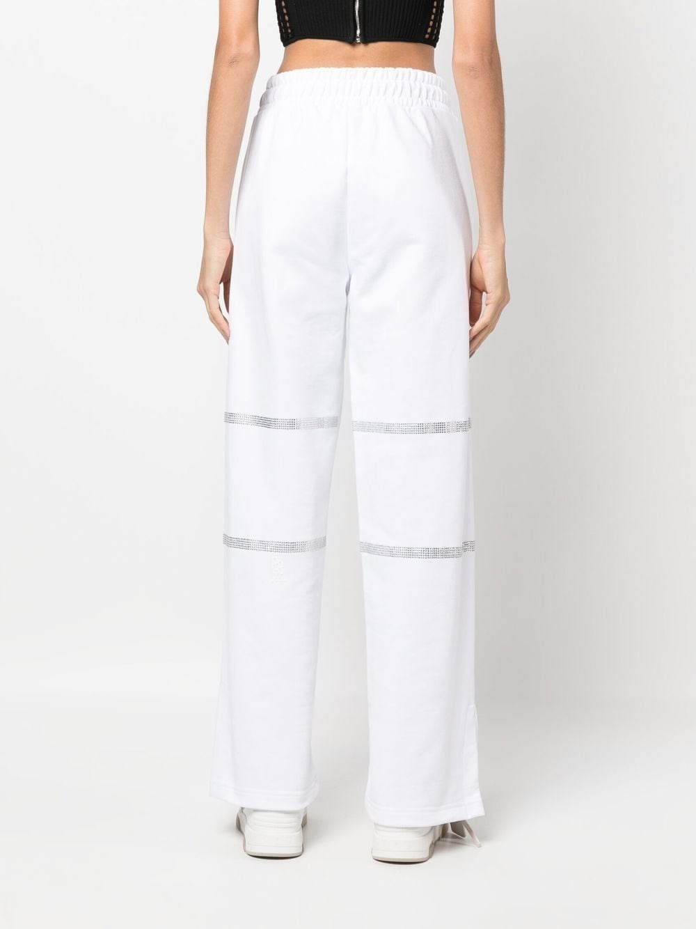 crystal-embellished track pants - 4