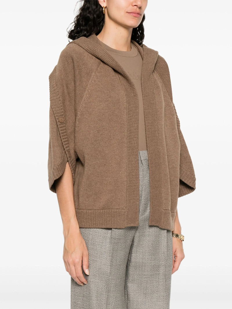 hooded wide-sleeve cardigan 4