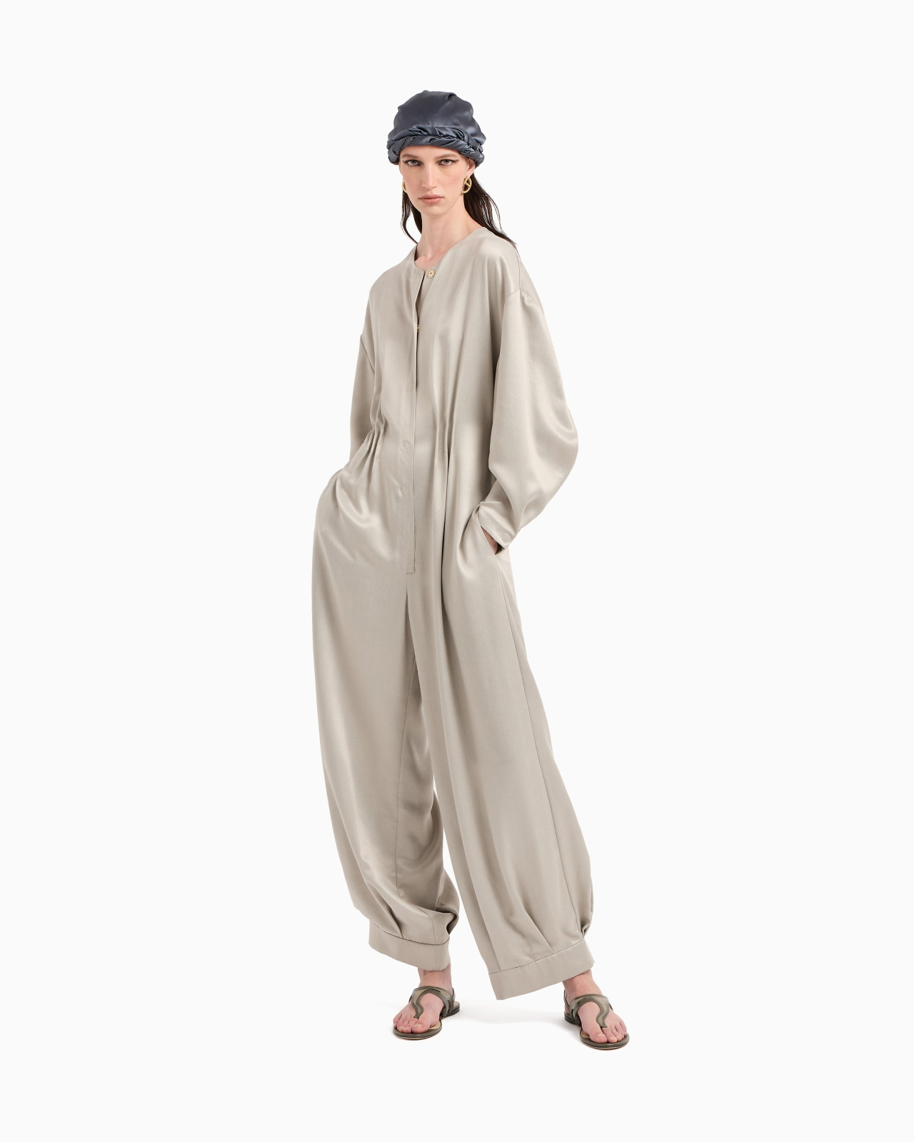 VISCOSE AND CUPRO JUMPSUIT - 2