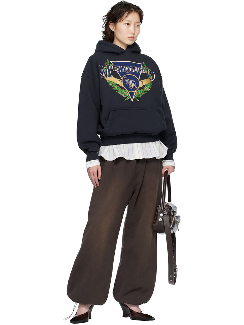 Rhude Black Montenegro Regatta Hoodie outlook