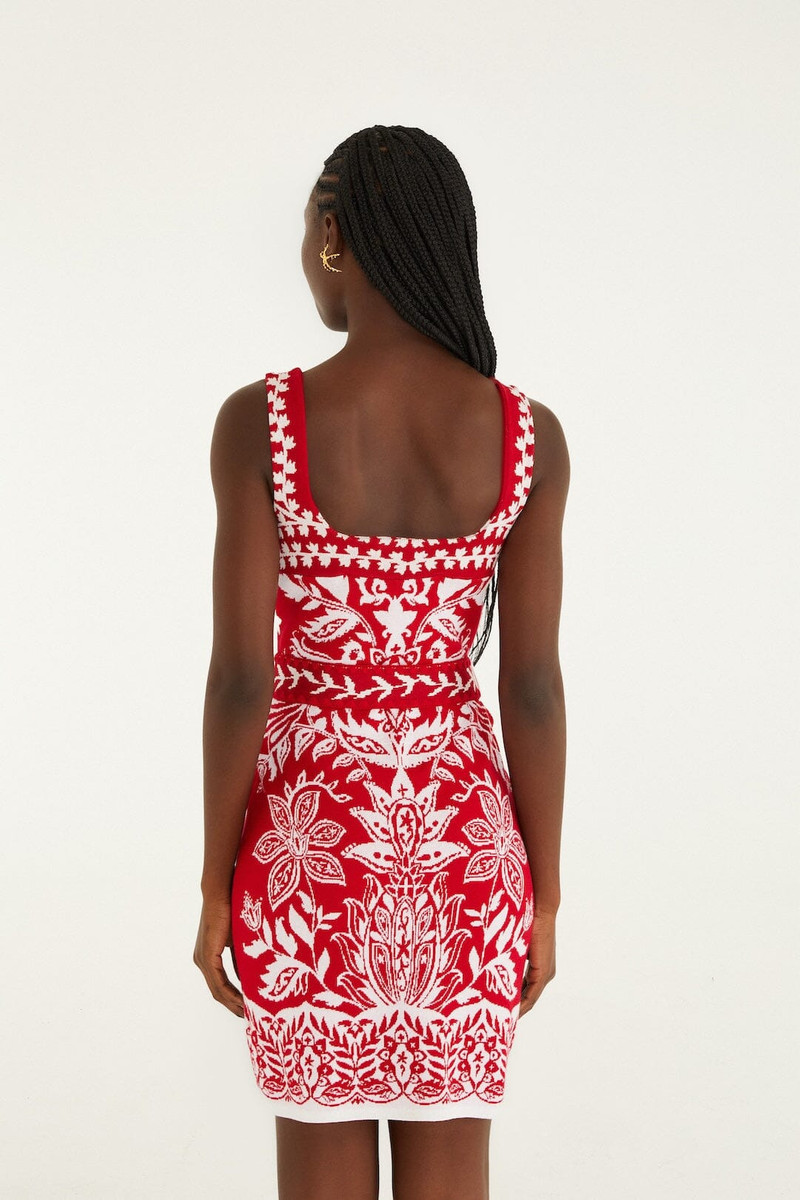 Red Miranda Knit Mini Dress 3