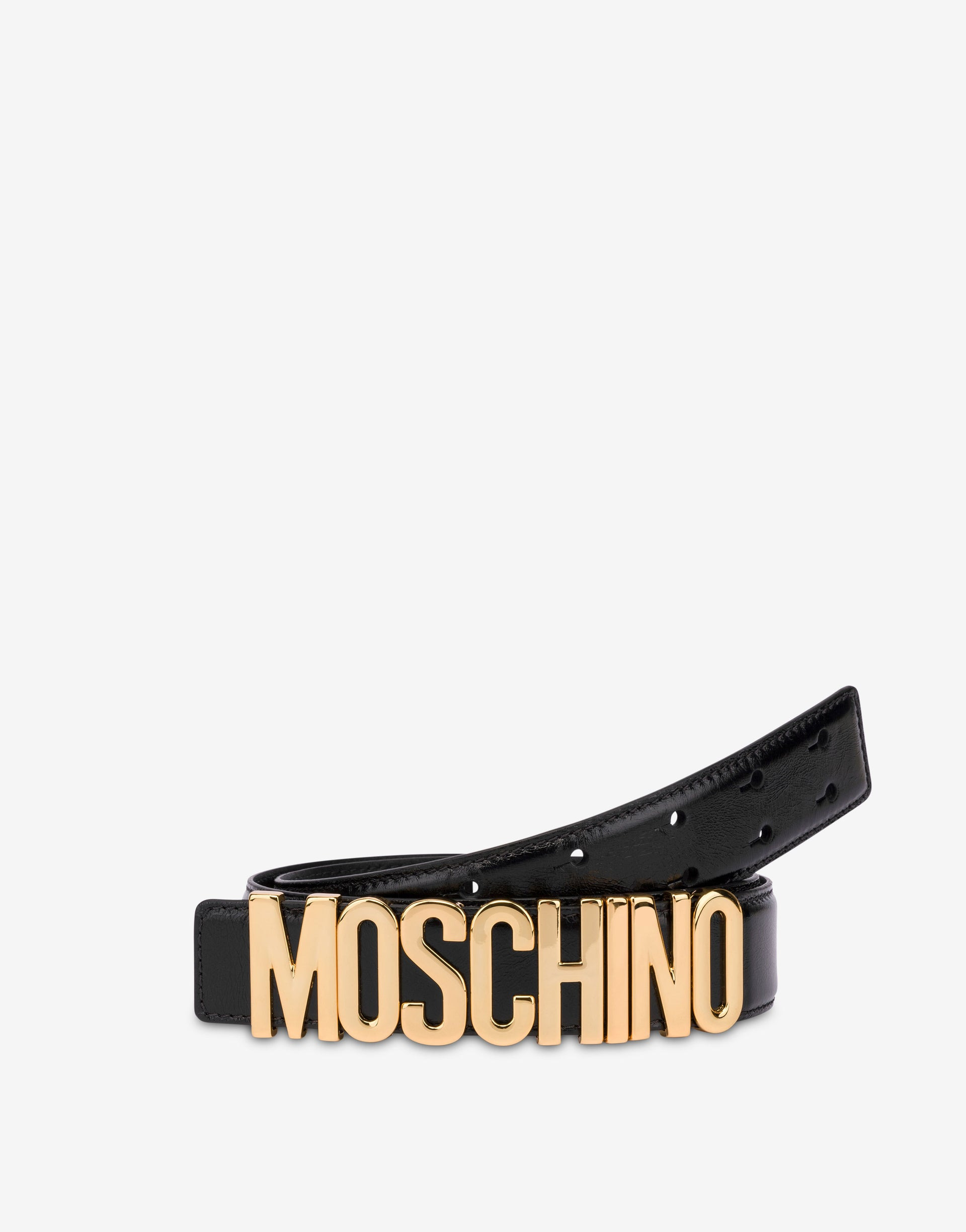 LOGO LETTERING CALFSKIN BELT - 2