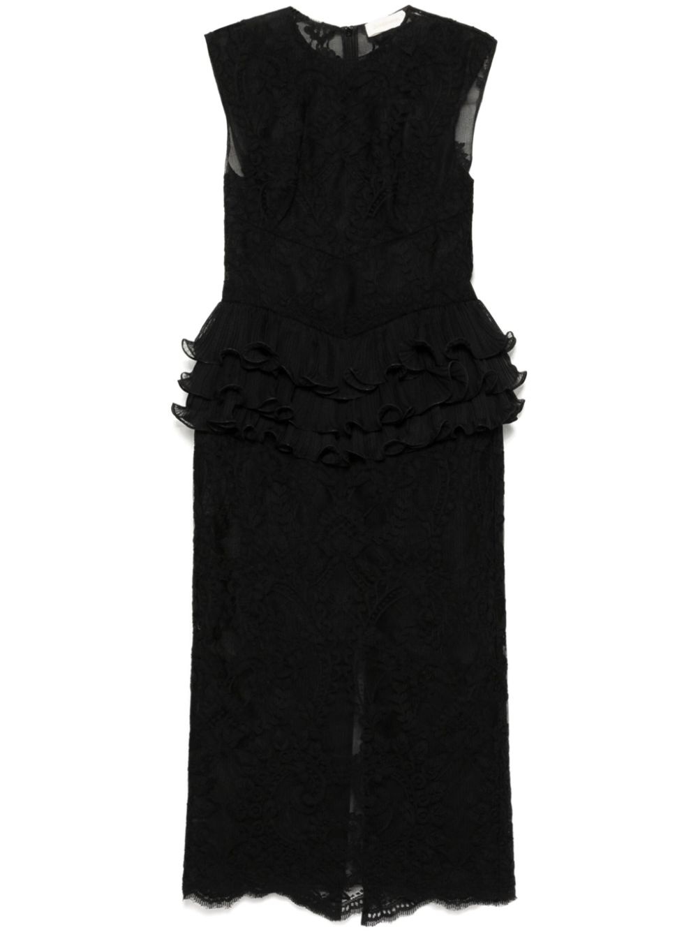 crush lace frill dress - 1