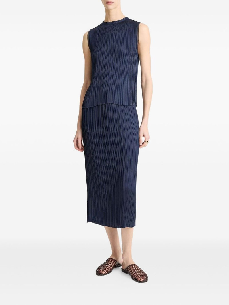 Vince pleated sleeveless top outlook