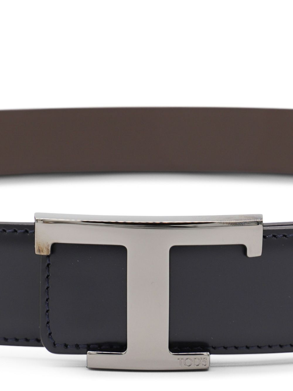 leather T-buckle belt - 2