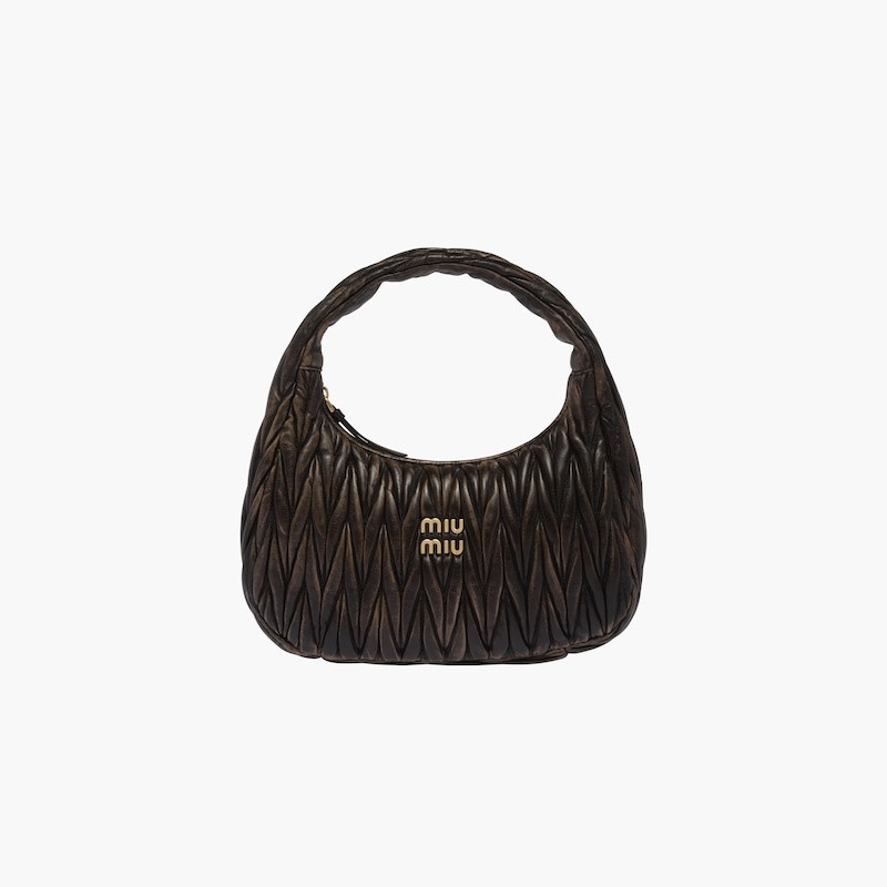 Miu Miu Miu Wander matelassé nappa leather hobo bag outlook
