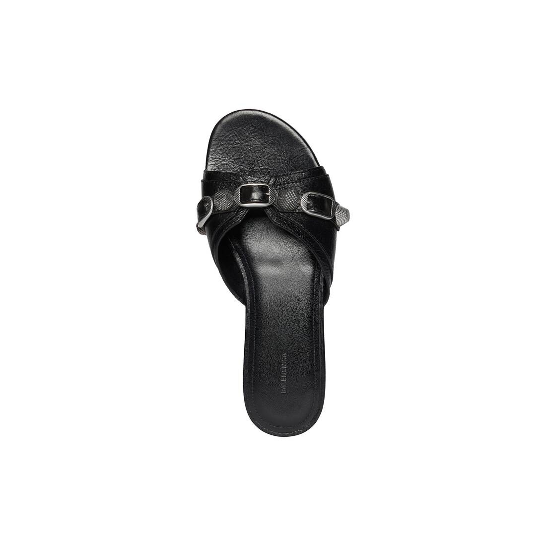Women's Cagole Sandal in Black - 6