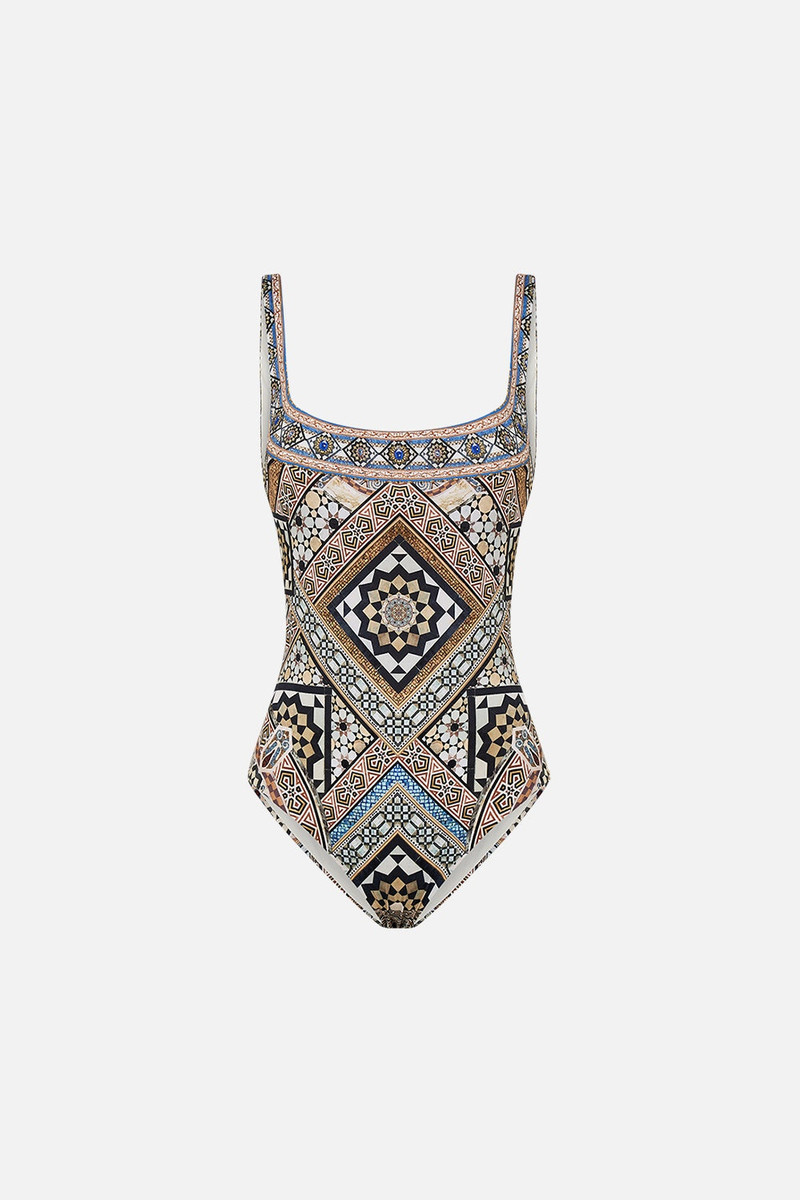 UNDERWIRE  SQUARE NECK ONE PIECE 1