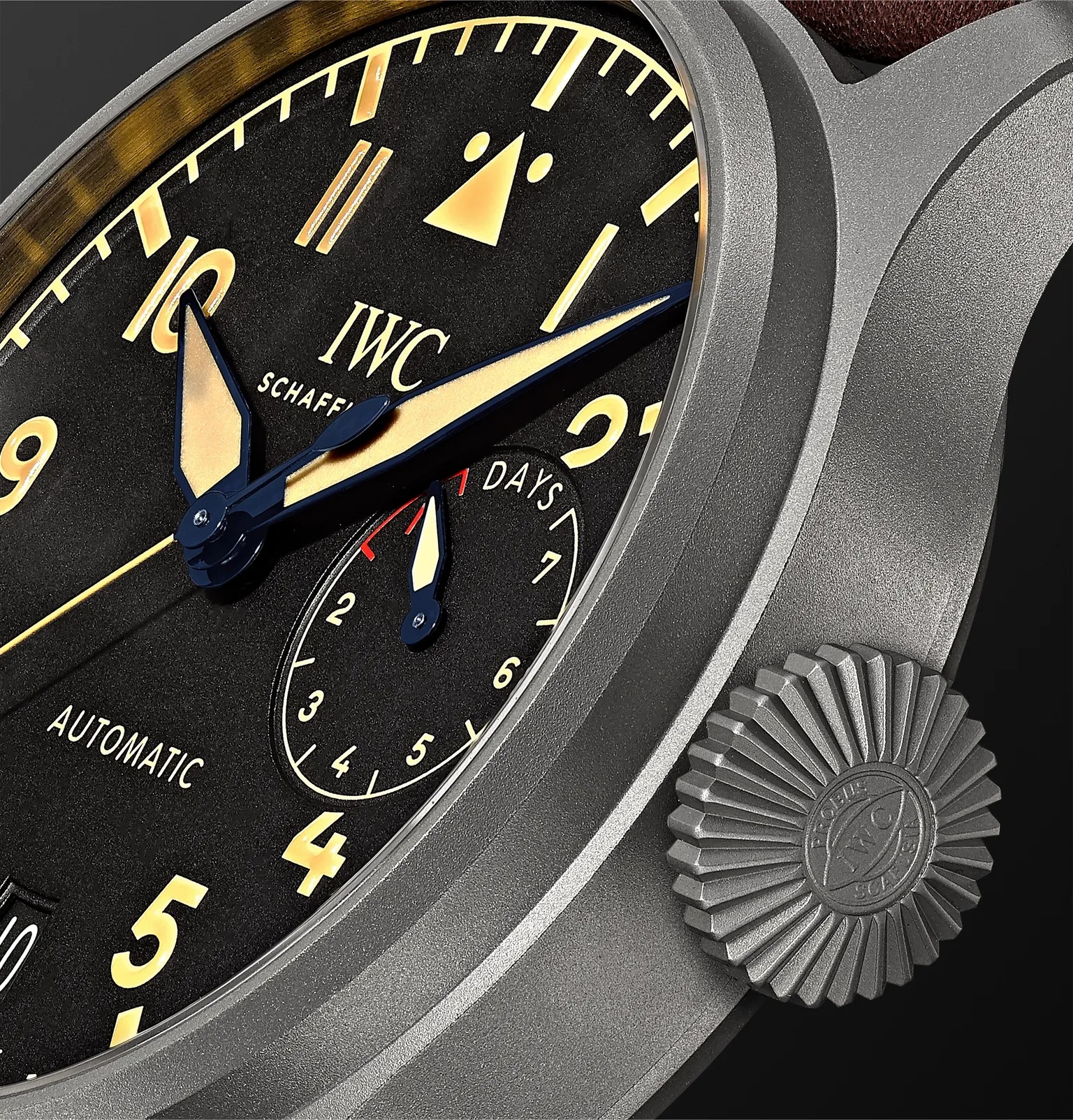 Big Pilot's Heritage Automatic 46.2mm Titanium and Leather Watch, Ref. No. IW501004 - 7