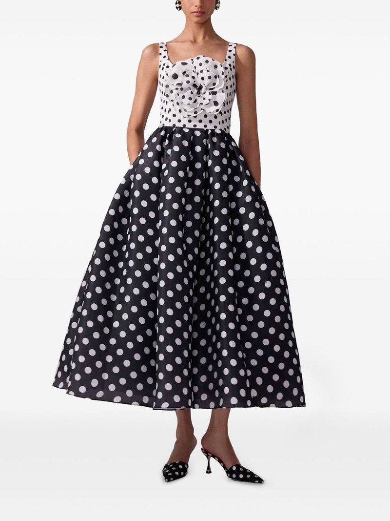 CAROLINA HERRERA polka-dot midi dress outlook