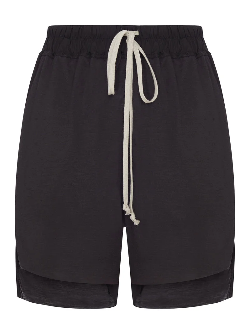 Rick Owens Women Rick Owens Women Tower Shorts In Wool And Silk Jersey - 1