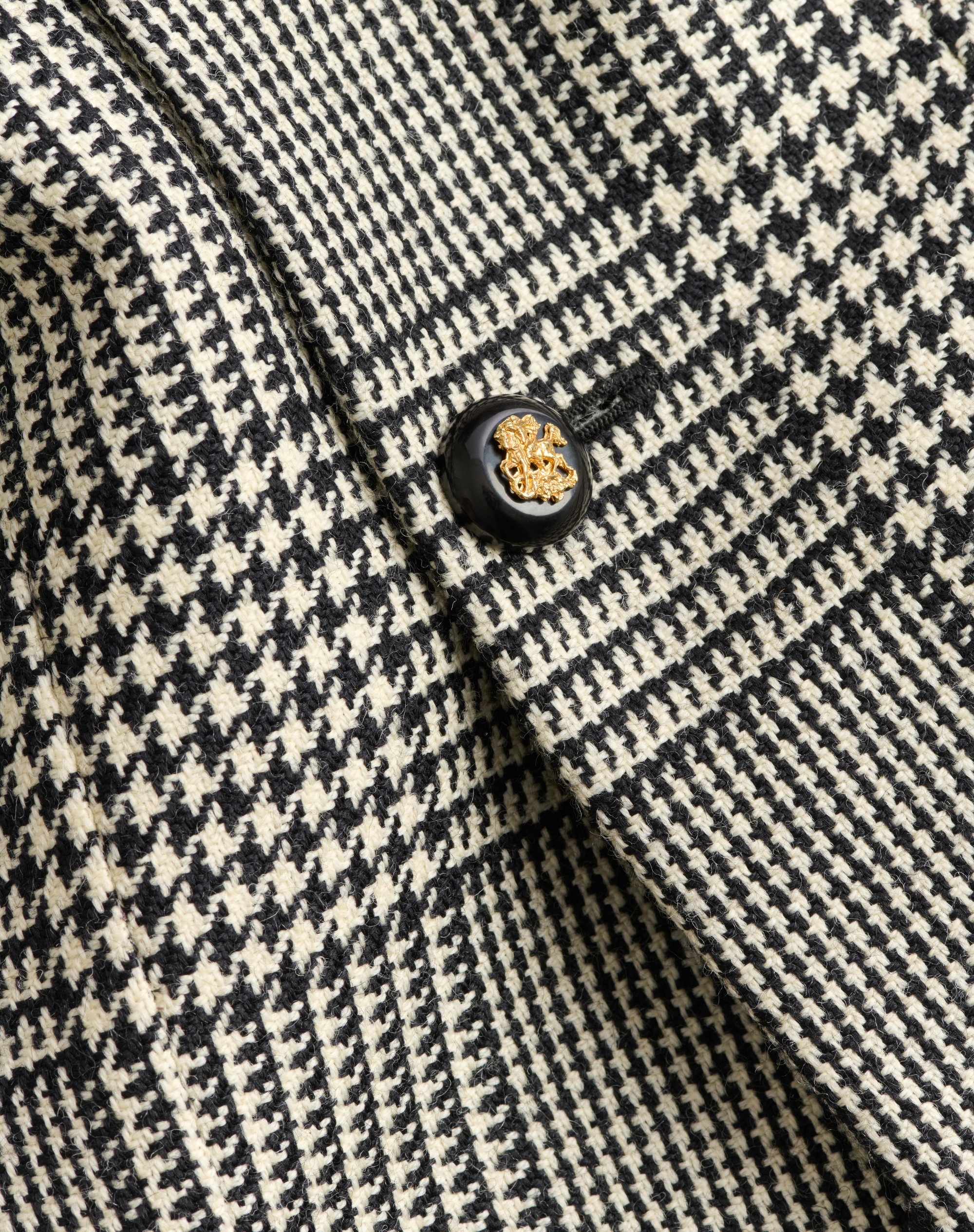 SINGLE-BREASTED WOOL JACKET WITH CHECK PATTERN ON HOUNDSTOOTH - 9