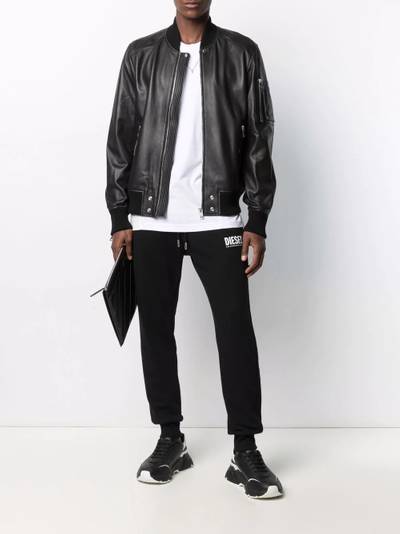 Diesel zip pocket bomber jacket outlook