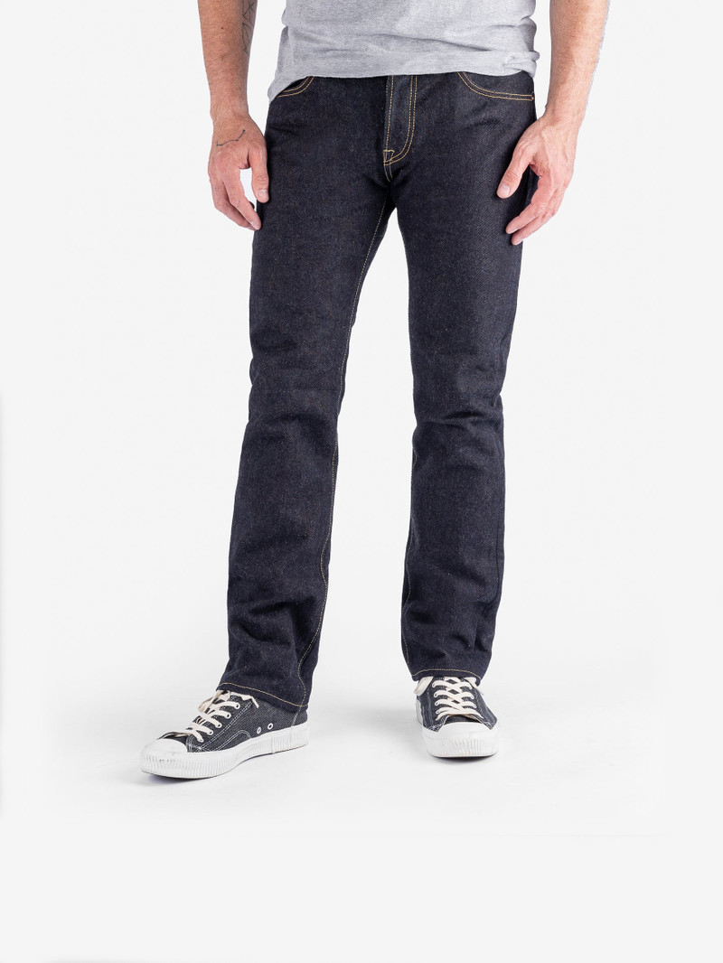 Iron Heart IH-777S-19L 19OZ LEFT HAND TWILL SELVEDGE DENIM SLIM TAPERED CUT JEANS - INDIGO outlook