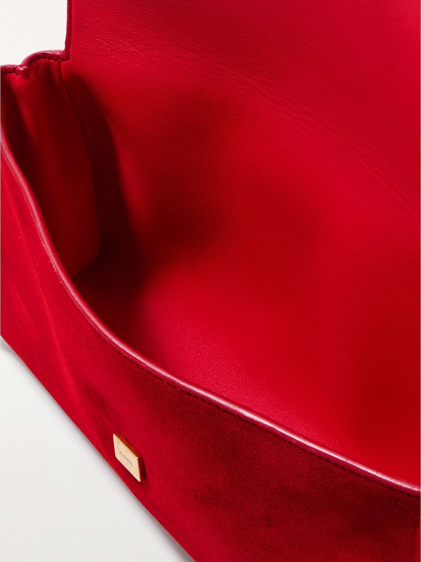 Audrey suede clutch Red - 5