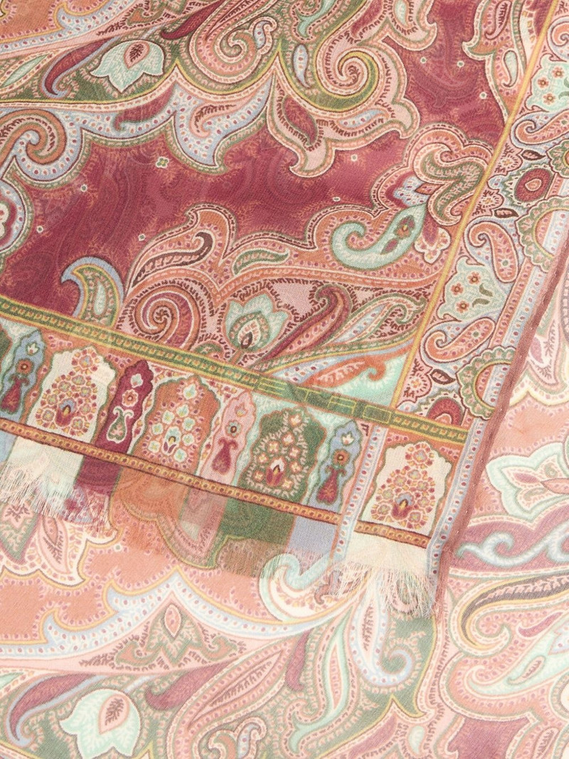 paisley-print silk scarf 3