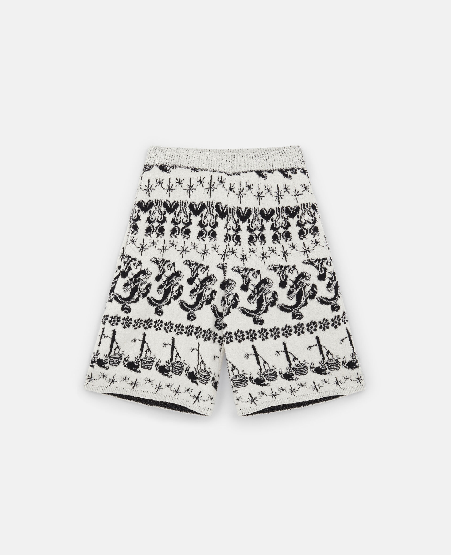 Fantasia Fair Isle Jacquard Knit Shorts - 1