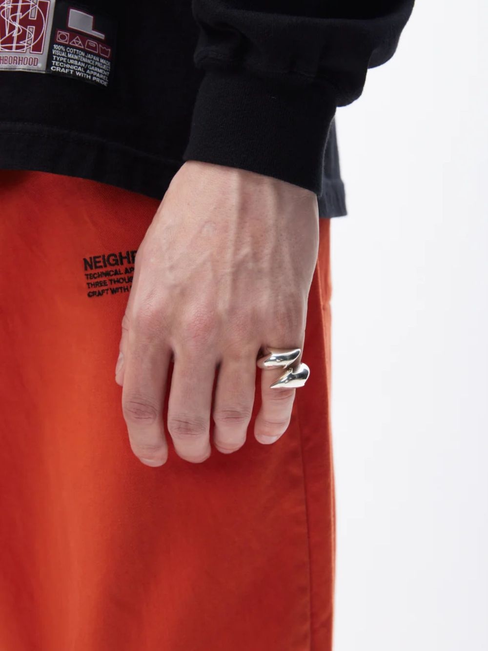 X SUBWARE STERLING SILVER RING - 7