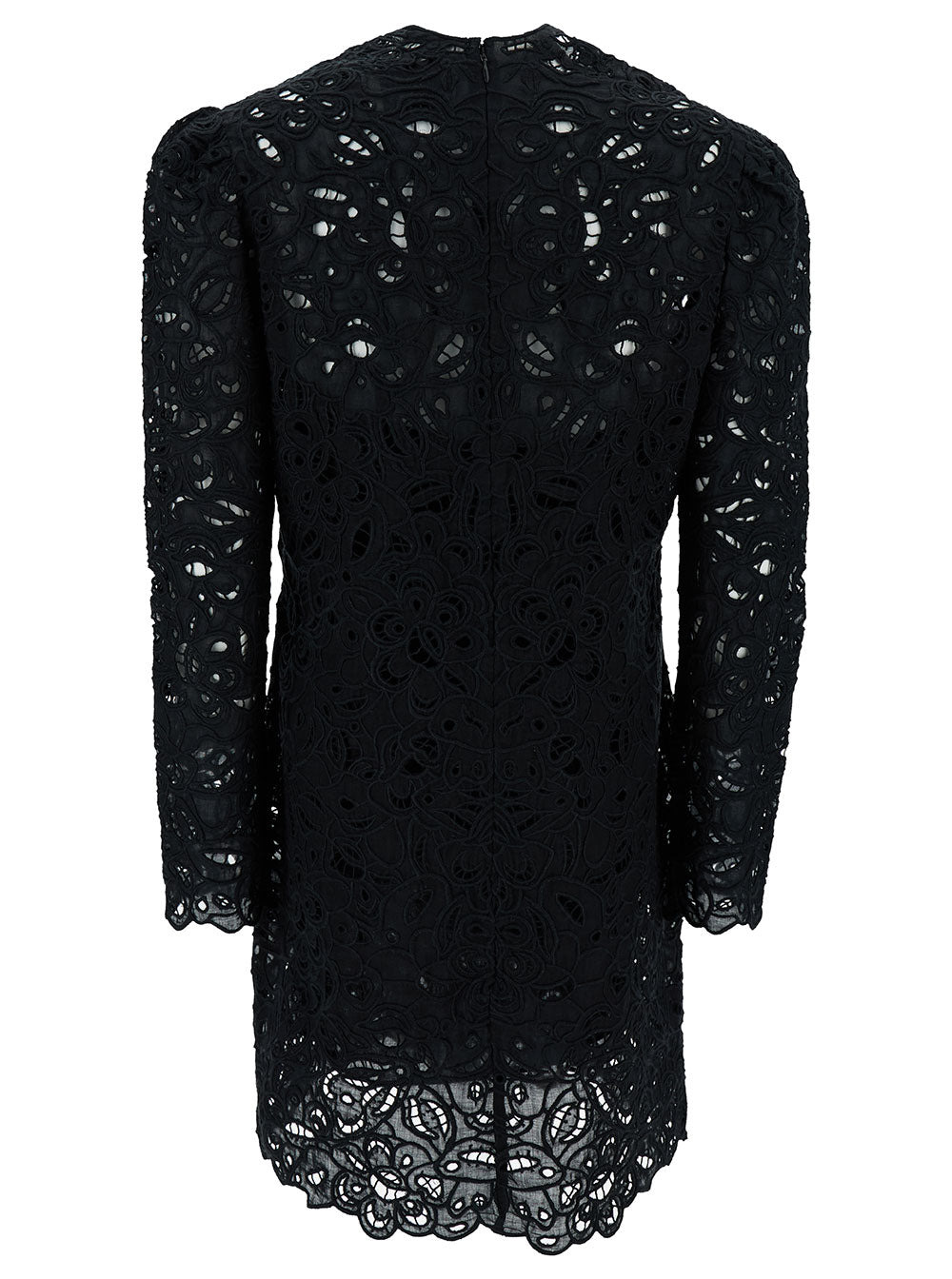 Isabel Marant Women 'Daphne' Mini Black Dress With Flower Embroidery In Guipure Woman - 2