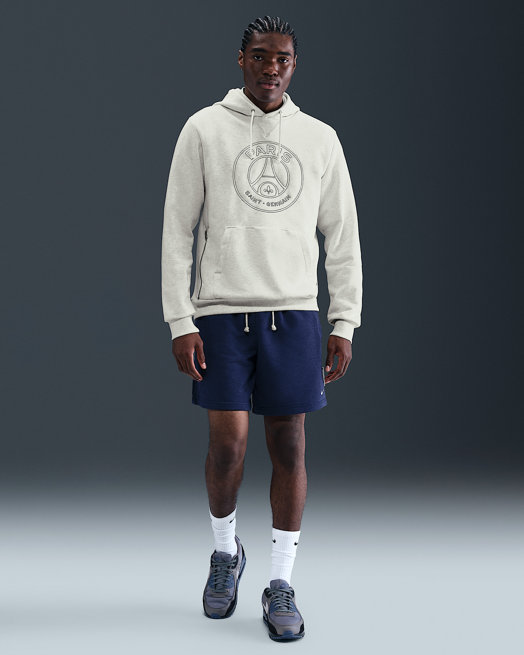 Paris Saint-Germain Standard Issue Men's Nike Dri-FIT Soccer Pullover Hoodie - 4