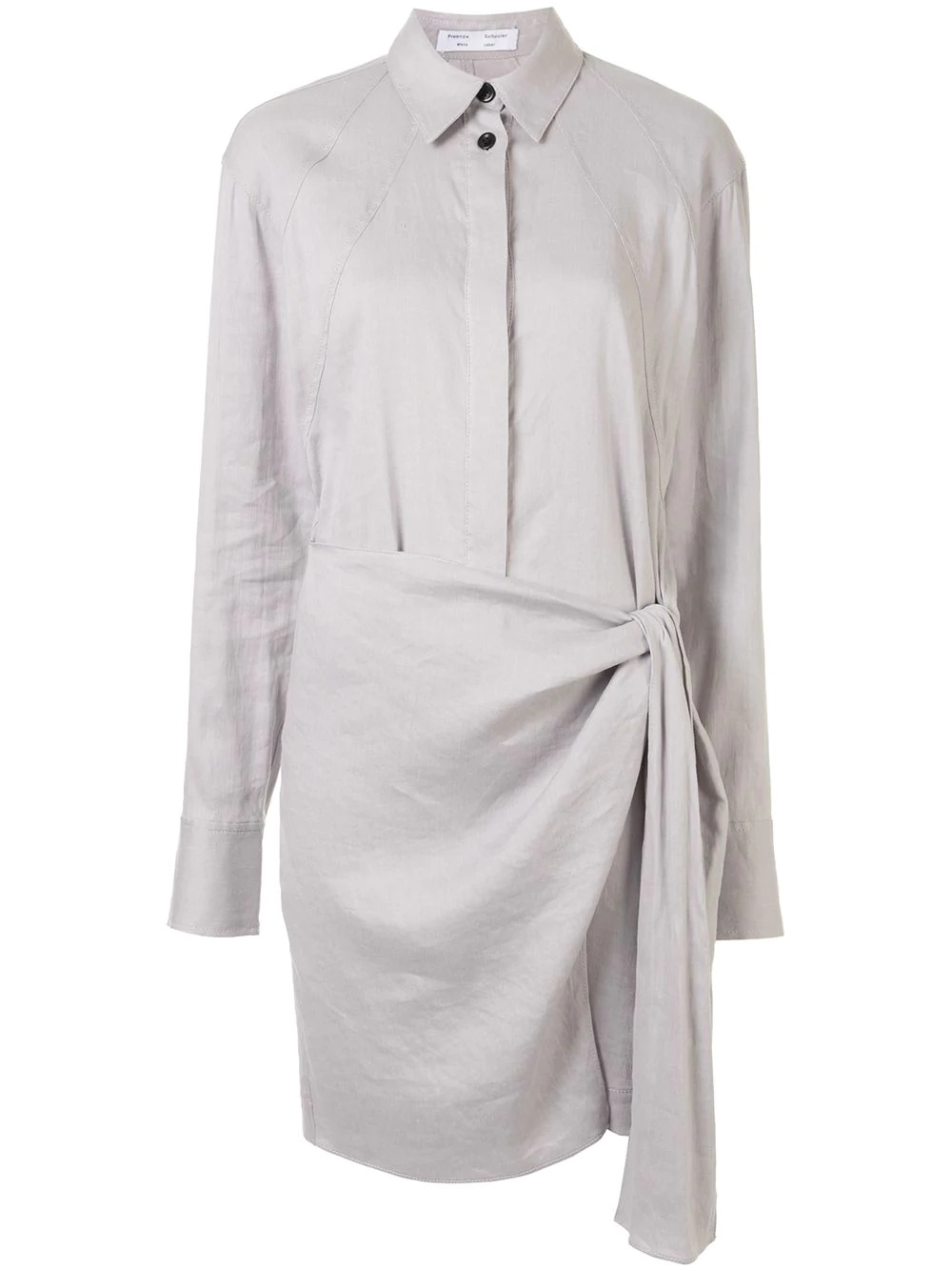 wrap shirt dress - 1