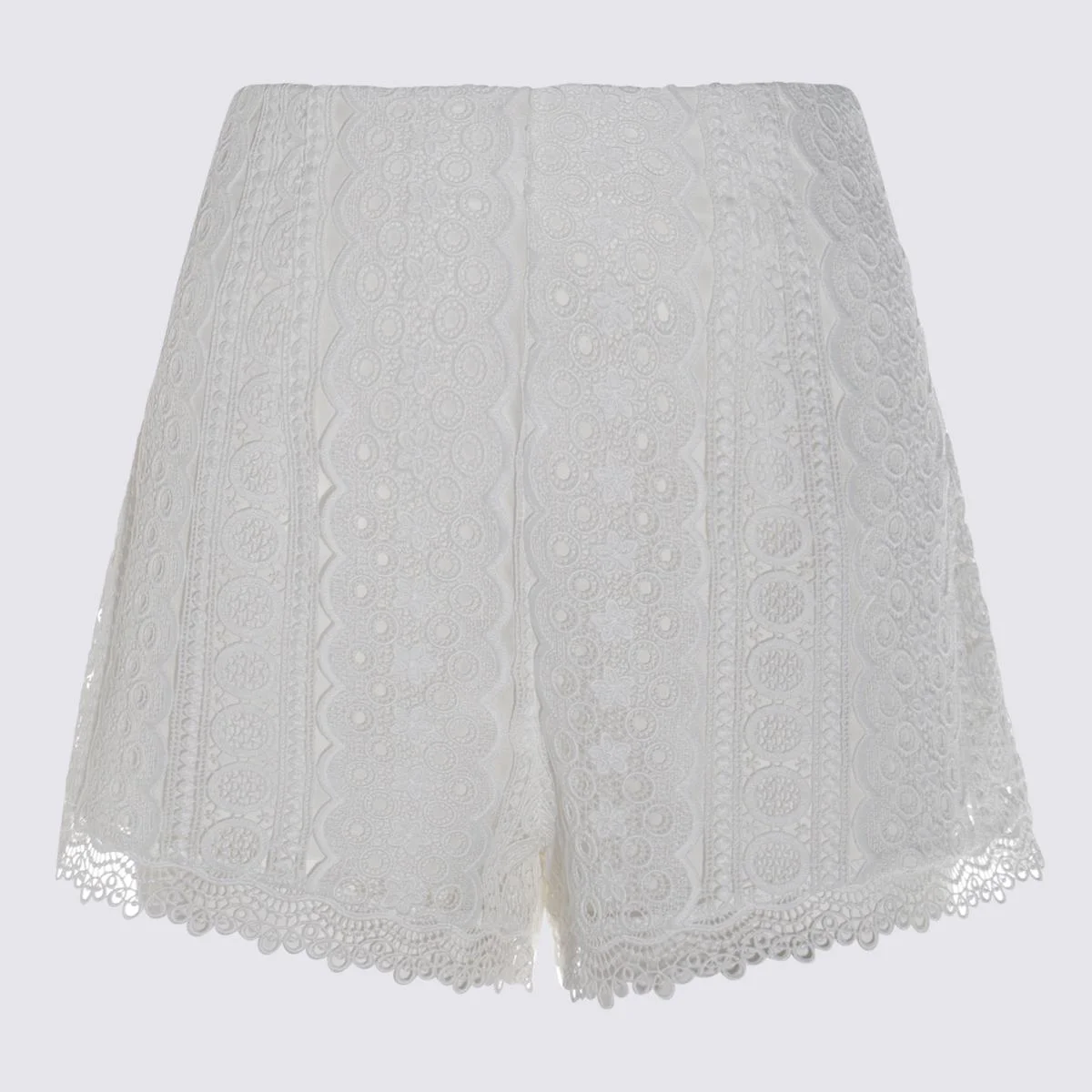 Charo Ruiz White Cotton Blend Shorts - 1