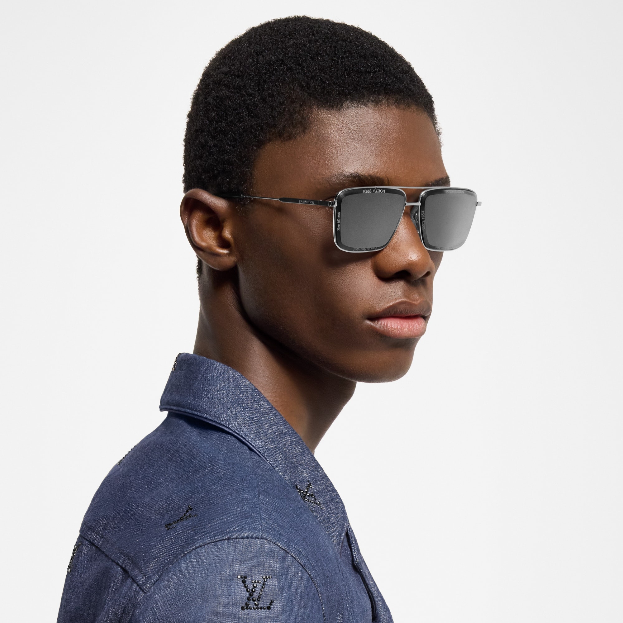 LV Super Vision Metal Square Sunglasses - 5