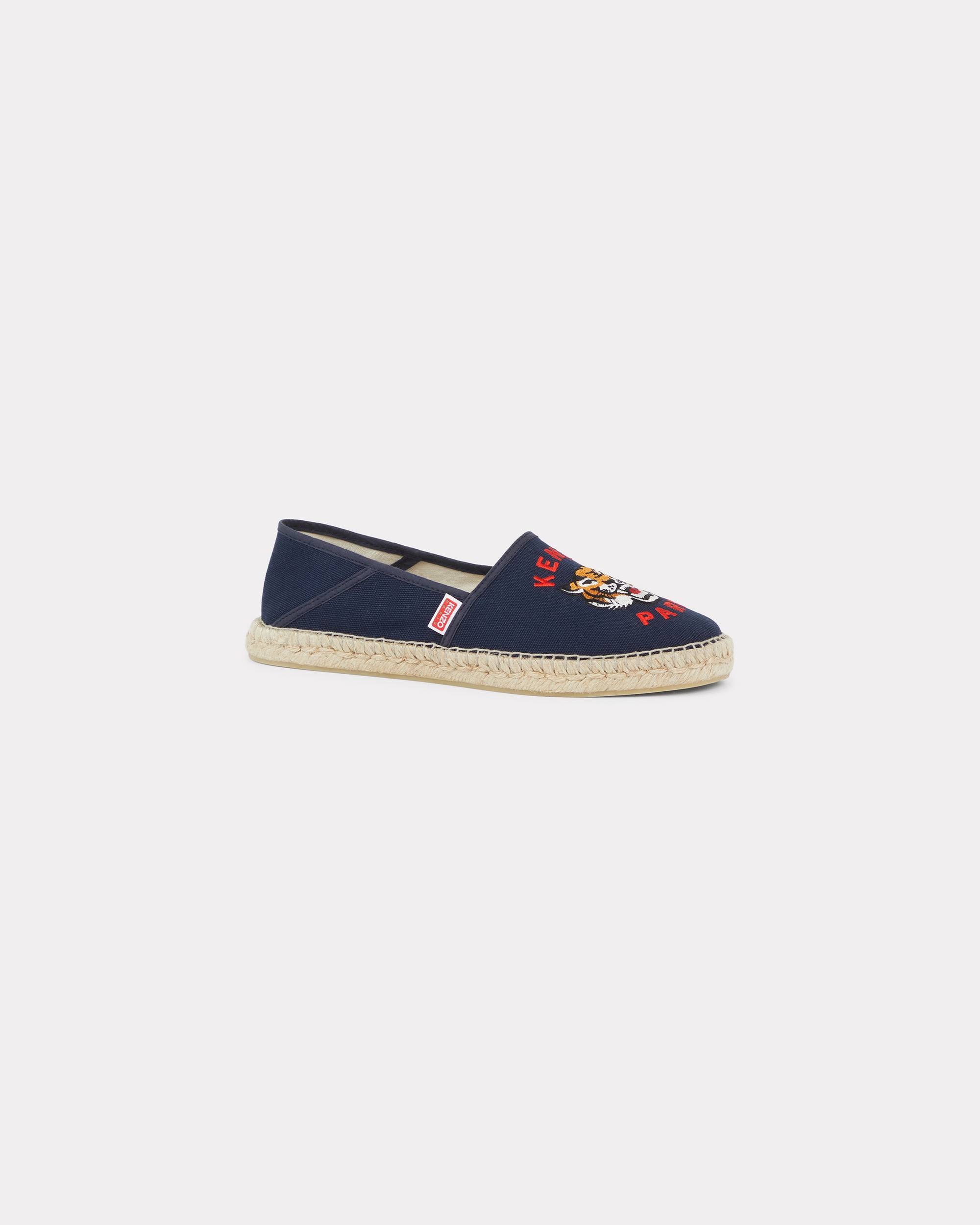 'KENZO Lucky Tiger' embroidered canvas espadrilles - 1