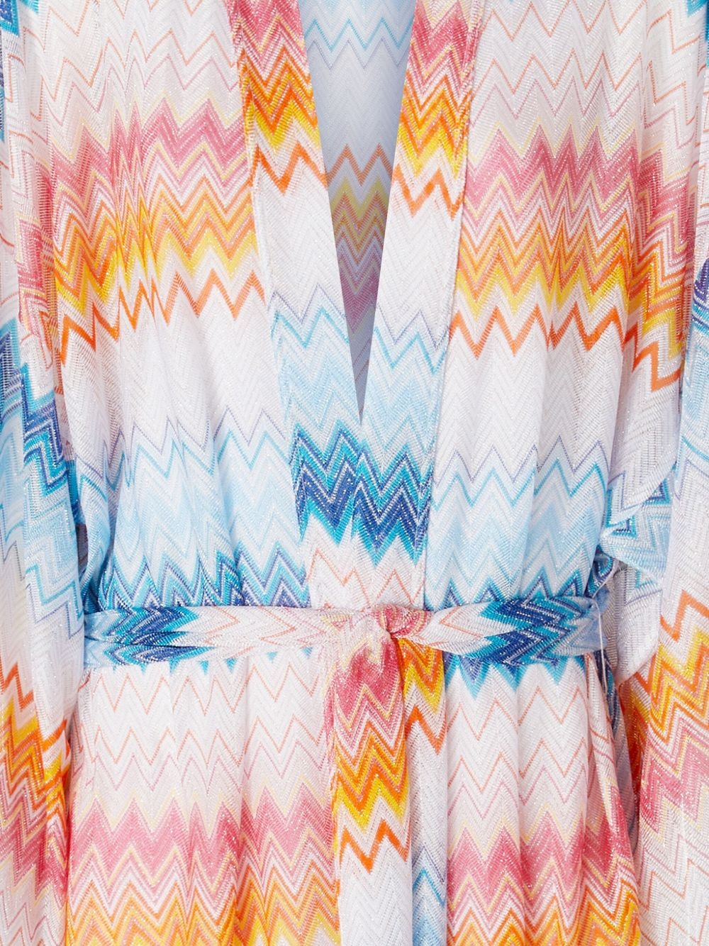 zigzag lamé cover-up - 2