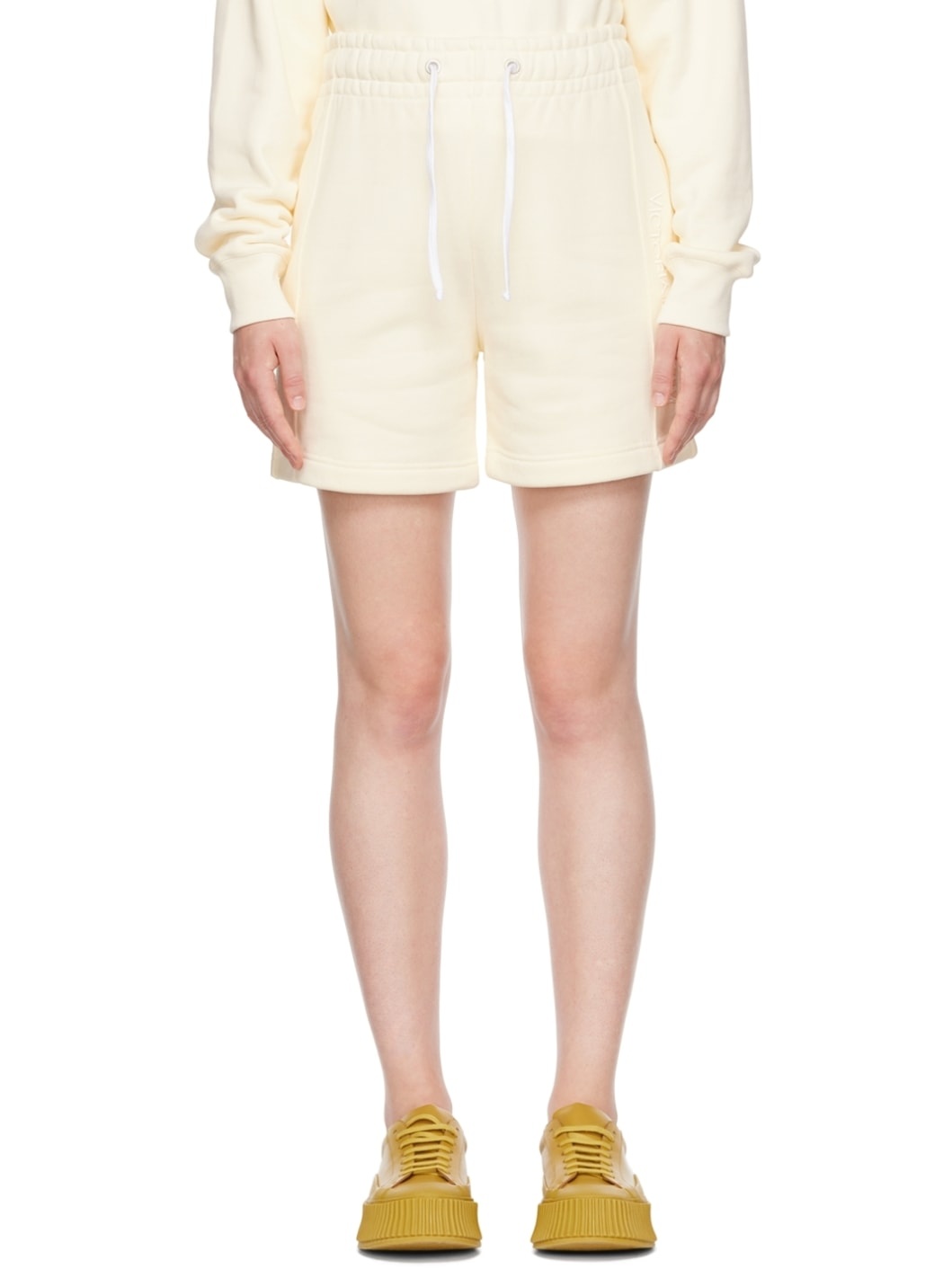 Off-White Drawstring Shorts - 1