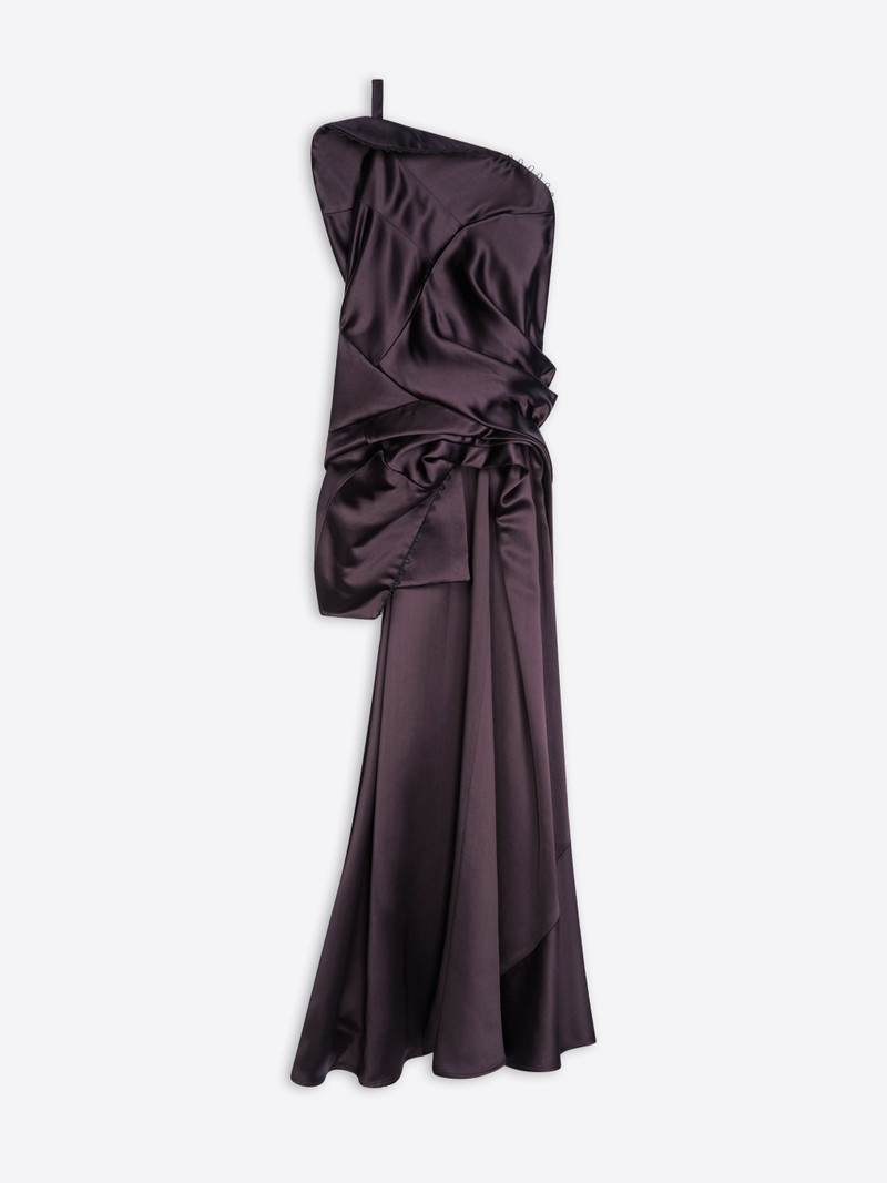 DRAPED VISCOSE SATIN TOP 1
