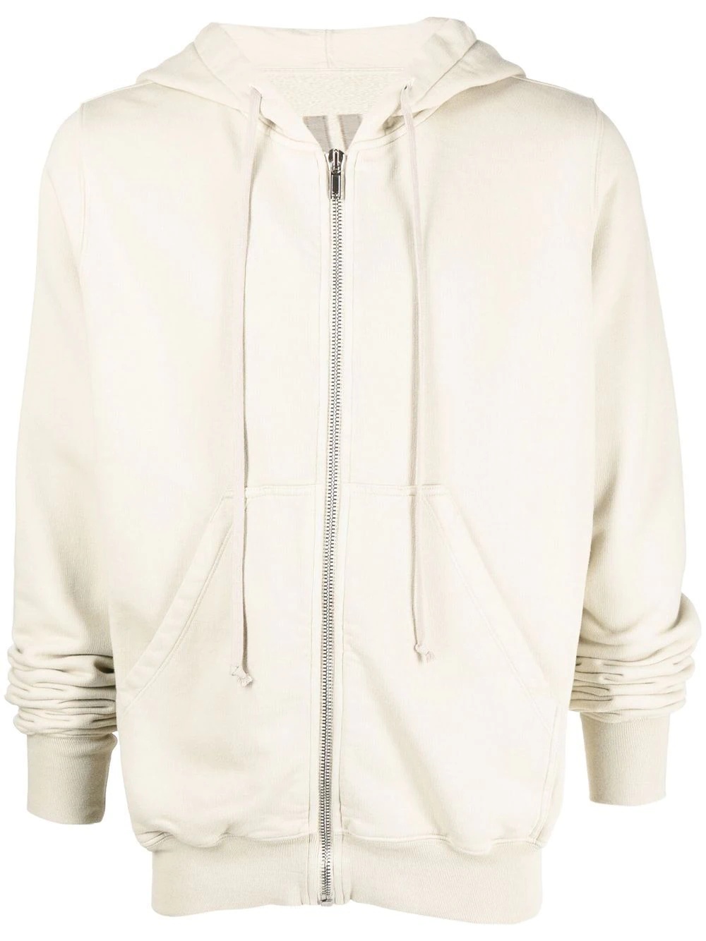 zipped drawstring-hooded jacket - 1