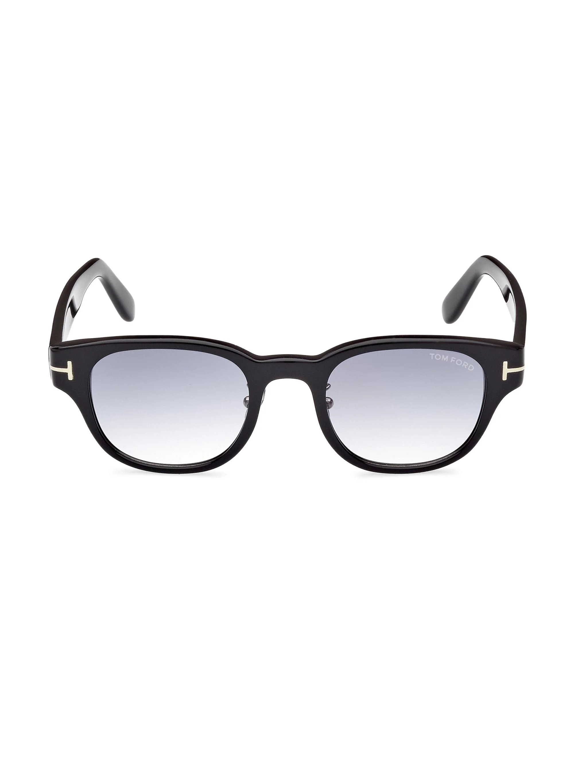 Men's 48MM Acetate Square Sunglasses - Shiny Black Gradient - 1