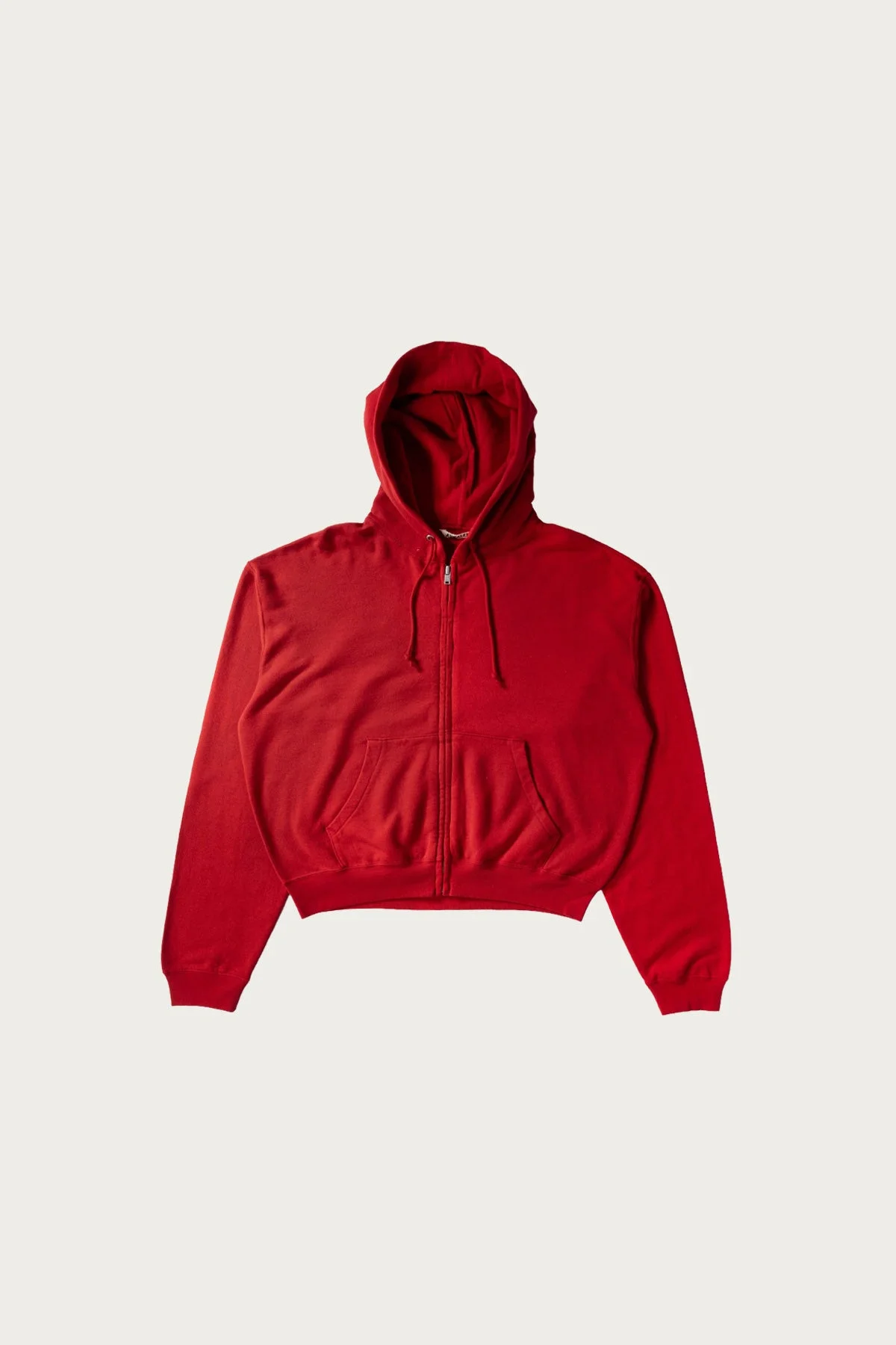 High Twist Light Sweat Zip Parka - Red - 1
