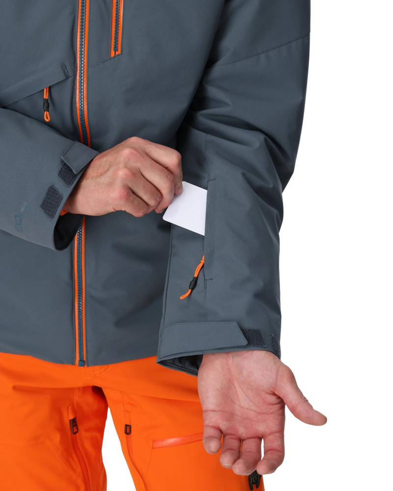 SPYDER Mens Tripoint Jacket - Slate Blue outlook