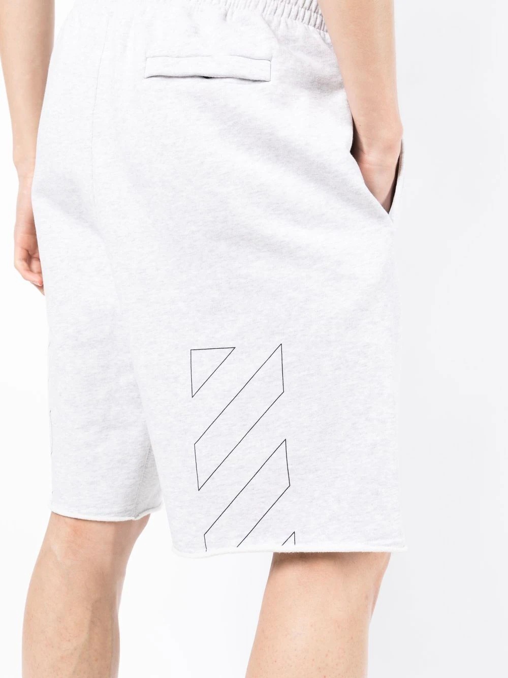 logo-print track shorts - 5