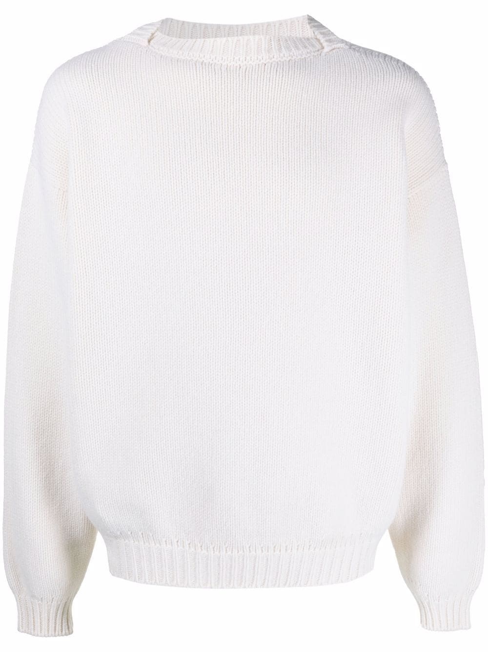 crew-neck wool jumper - 1